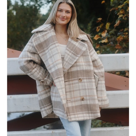 Free People Highlands Wool‎ Shacket Peacoat Free People Size M - Picture 7 of 16